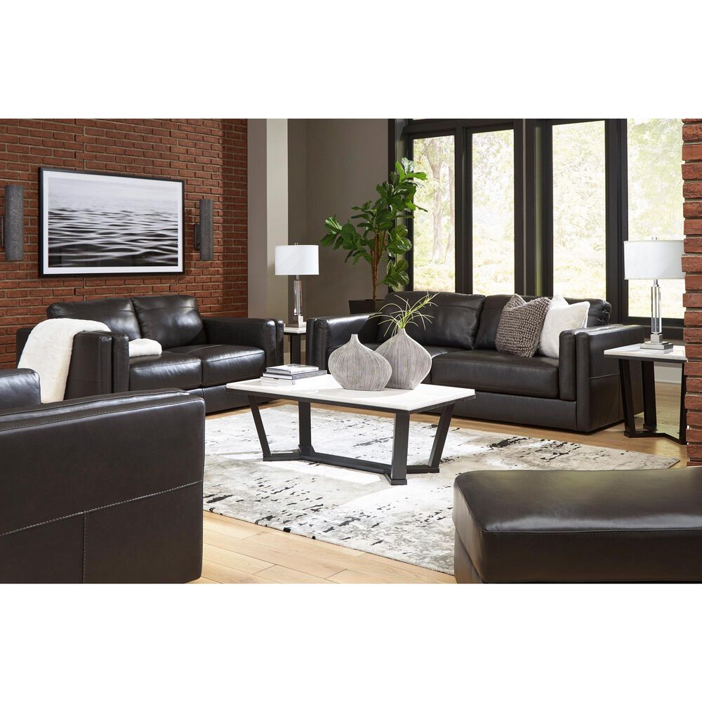 Ashley Amiata 4-Piece Stationary Living Room Set in Onyx, , large