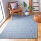 Safavieh Martha Stewart Cotton MSR405M 9" x 12" Blue and Grey Area Rug, , large