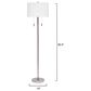 Splendor Living Dover Floor Lamp in Silver, , large
