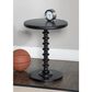 Linon Home Decor Aurora Round Side Table in Black, , large