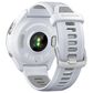 Garmin Forerunner 965 Smartwatch Titanium Bezel Whitestone Case with Whitestone and Powder Gray Silicone Band, , large