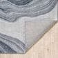 Kas Oriental Rugs Illusions Marble 3"3" x 4"11" Blue and Grey Area Rug, , large