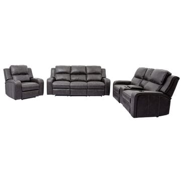 Oxford Furniture 2-Piece Power Reclining Living Room Set in in Cowboy Granite, , large