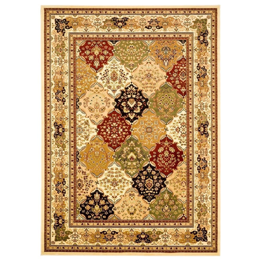 Safavieh Lyndhurst LNH221 5"3" x 7"6" Multicolor and Ivory Area Rug, , large