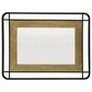 Ashley Beelman Accent Wall Mirror in Black and Brown, , large