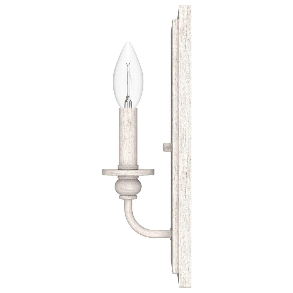 Hunter Southcrest 1-Light Wall Sconce in Distressed White, , large