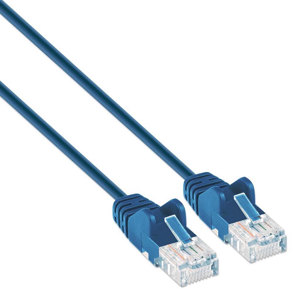 Intellinet Cat6 UTP Slim Network Patch Cable 5m in Blue, , large