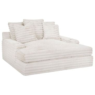Moore Furniture Grand Home Theatre Chaise Lounge in Cloud Cream, , large