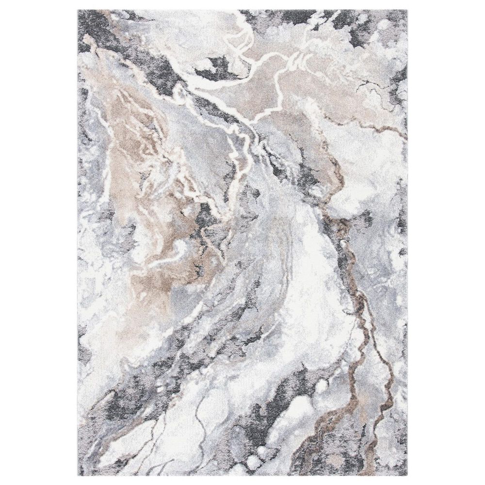 Safavieh Cyrus Shag CYR121G 6"7" x 9"2" Grey and Beige Area Rug, , large