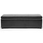 Baxton Studio Dennehy Storage Ottoman in Black, , large