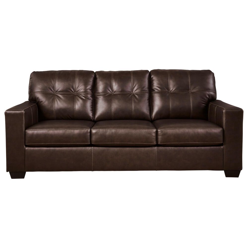 Ashley Santorine Stationary Queen Sofa Sleeper in Dark Brown, , large