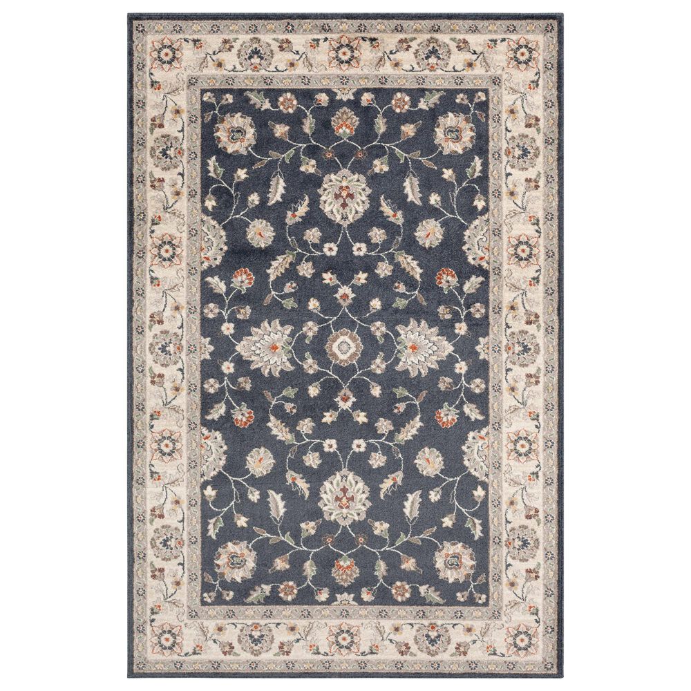 Central Oriental Minerva Maneli 5" x 7"3" Vintage Blue and Alabaster Area Rug, , large