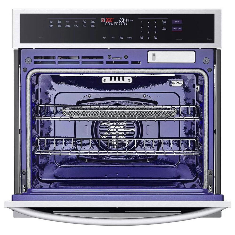 LG 2-Piece Kitchen Package with Print Proof Stainless Steel 4.7 Cu. Ft. Smart Single Wall Oven and Black 36" Induction Cooktop, , large