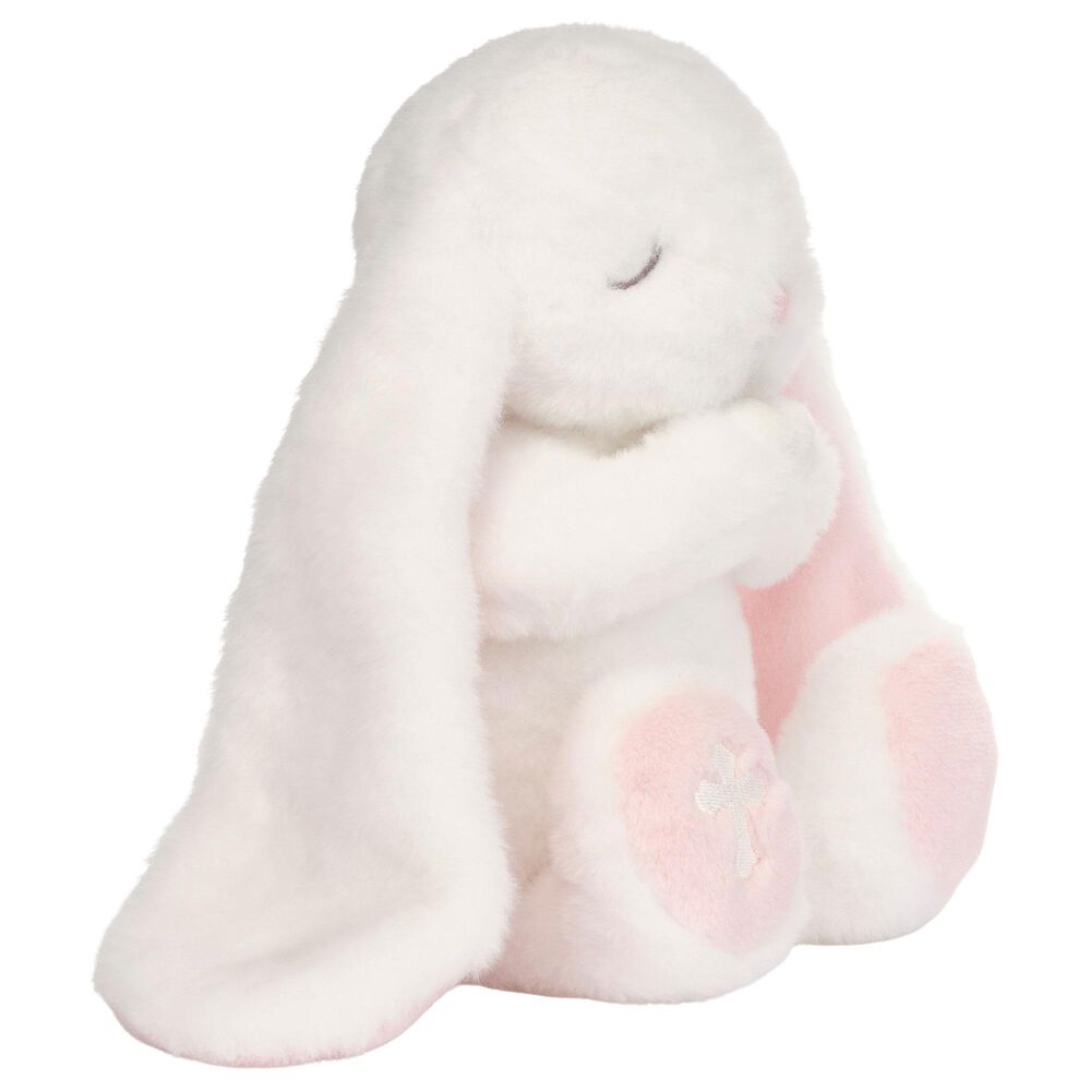 Lambs &amp; Ivy Heaven Sent Plush Bunny - Precious in White and Pink, , large