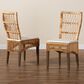 Baxton Studio Sullivan Side Chair in Natural Brown (Set of 2), , large