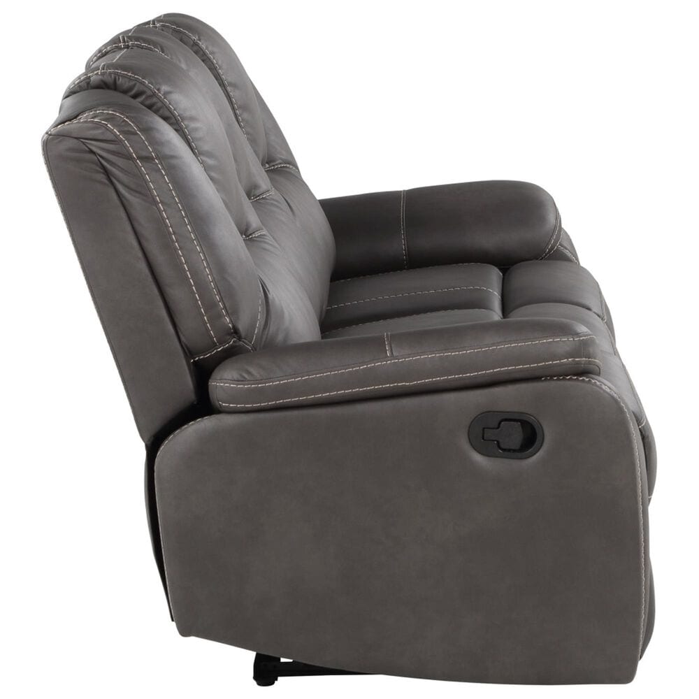 Steve Silver Katrine Manual Reclining Sofa in Charcoal, , large