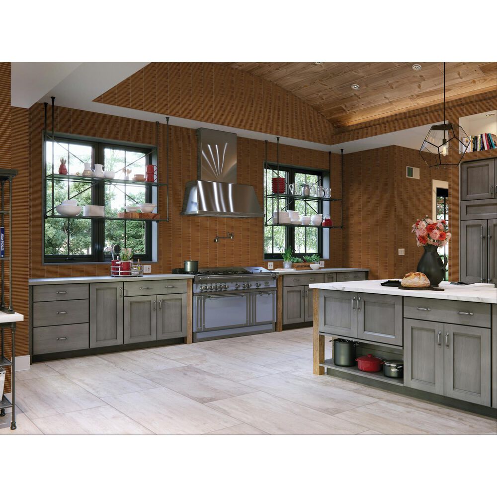 Dal-Tile Artefino Vintage Amber 2" Floret on 12" x 12" Porcelain Mosaic Sheet, , large