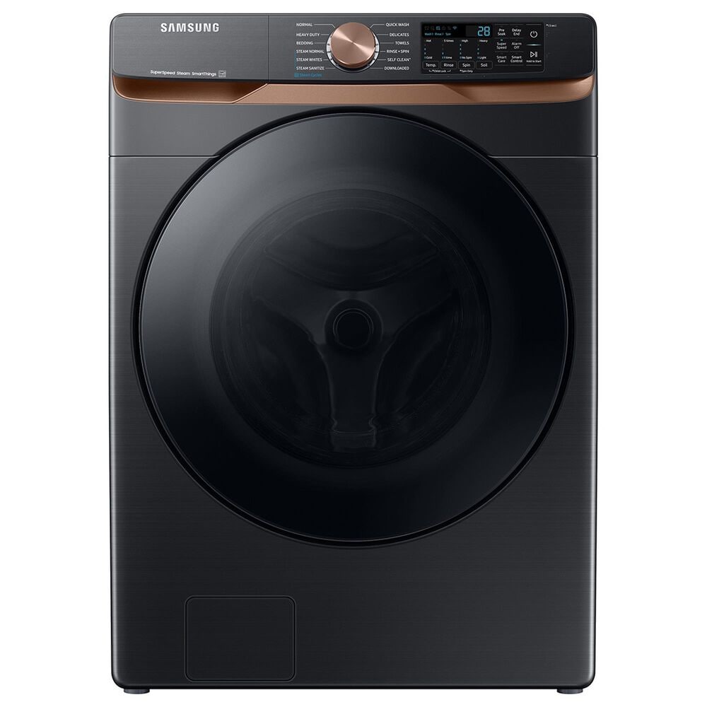 Samsung 5.0 Cu. Ft. Front Load Washer and 7.5 Cu. Ft. Gas Dryer Laundry Pair in Brushed Black, , large