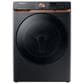 Samsung 5.0 Cu. Ft. Front Load Washer and 7.5 Cu. Ft. Gas Dryer Laundry Pair in Brushed Black, , large