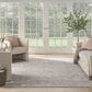 Nourison Exhale 7"10" x 9"10" Beige and Blue Area Rug, , large