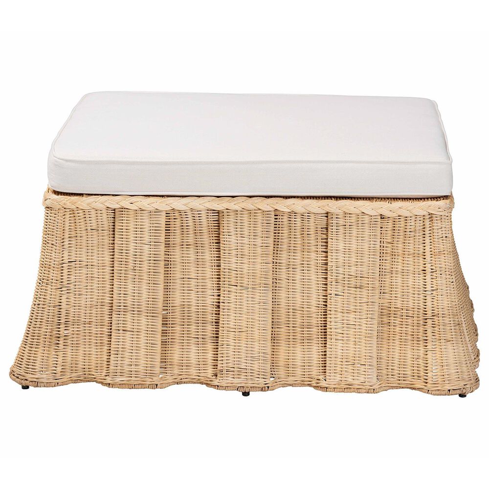 bali &amp; pari Rotem Large Ottoman in Neutral, , large