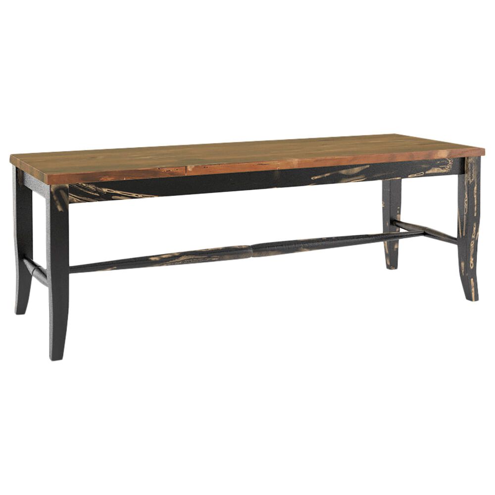 Declan Dining Champlain 6-Piece Rectangular Dining Set in Distressed Black and Spice Washed, , large