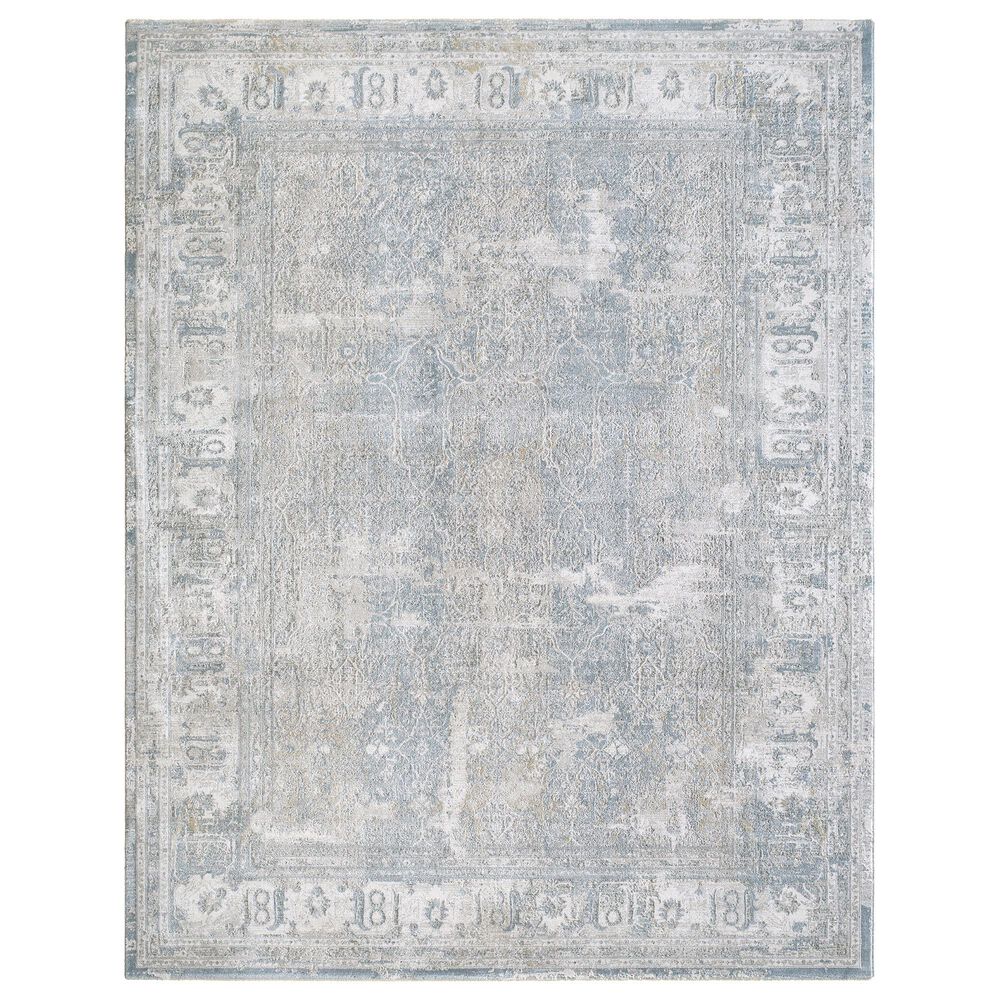 Surya Brunswick Cream, Light Gray, Charcoal, Light Brown and Mustard 6"7" x 9"6" Area Rug, , large