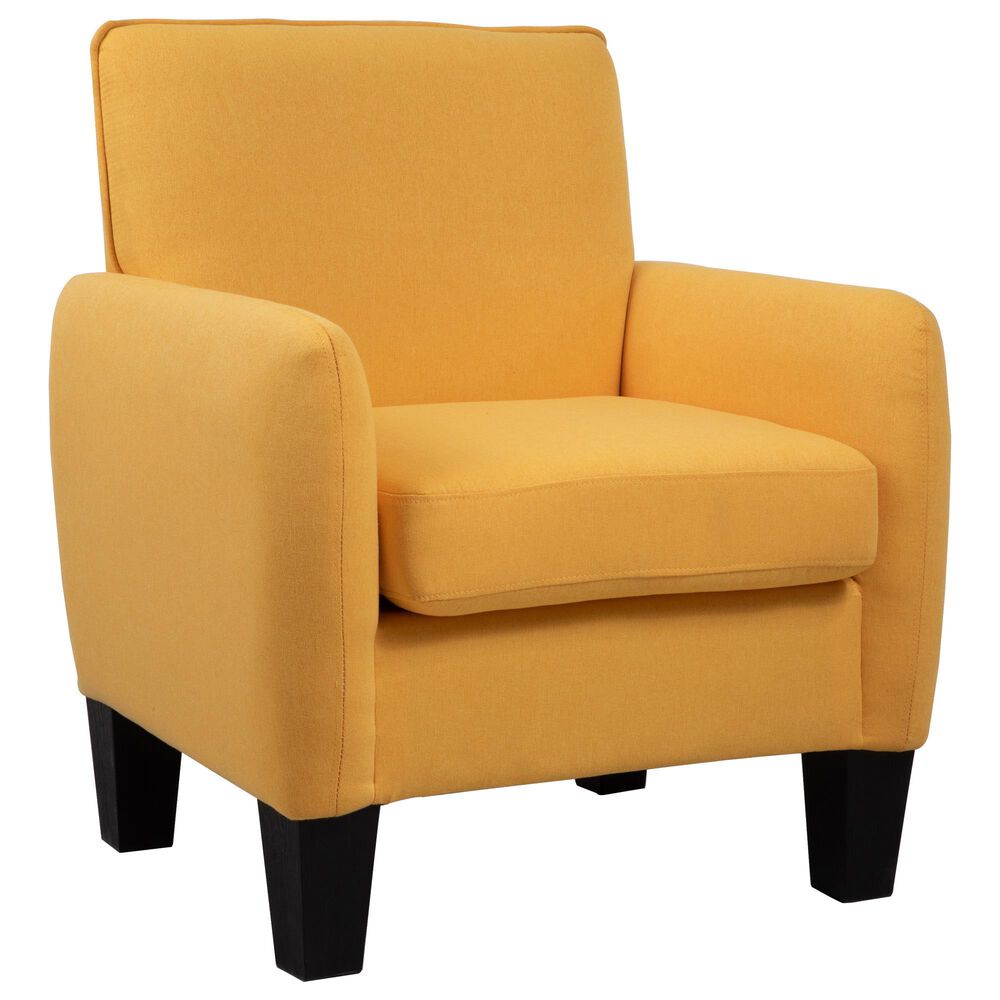Lilola Home Mia Accent Armchair in Yellow, , large