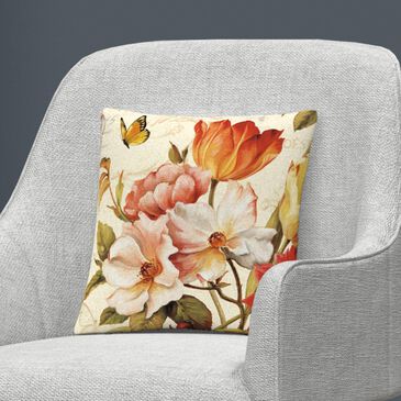 Timberlake Lisa Audit "Poesie Florale III" 16 x 16 Decorative Throw Pillow, , large