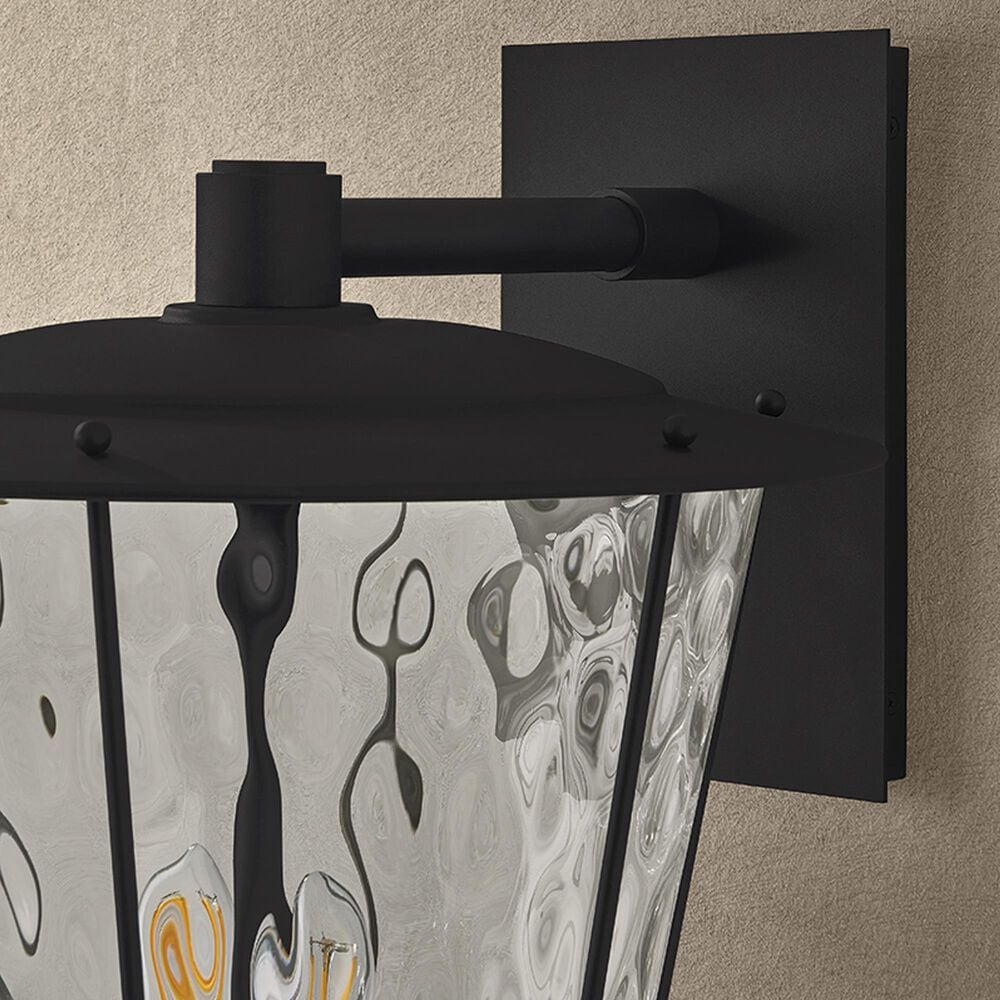 Troy Lighting Jantzen 22" 2-Light Outdoor Wall Sconce in Texture Black, , large