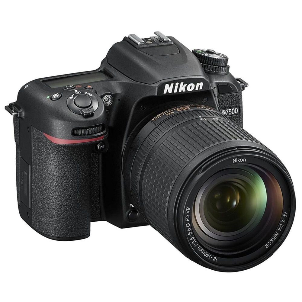 Nikon D7500 Digital SLR with AF-S DX Nikkor 35mm F/1.8G Lens in Black, , large