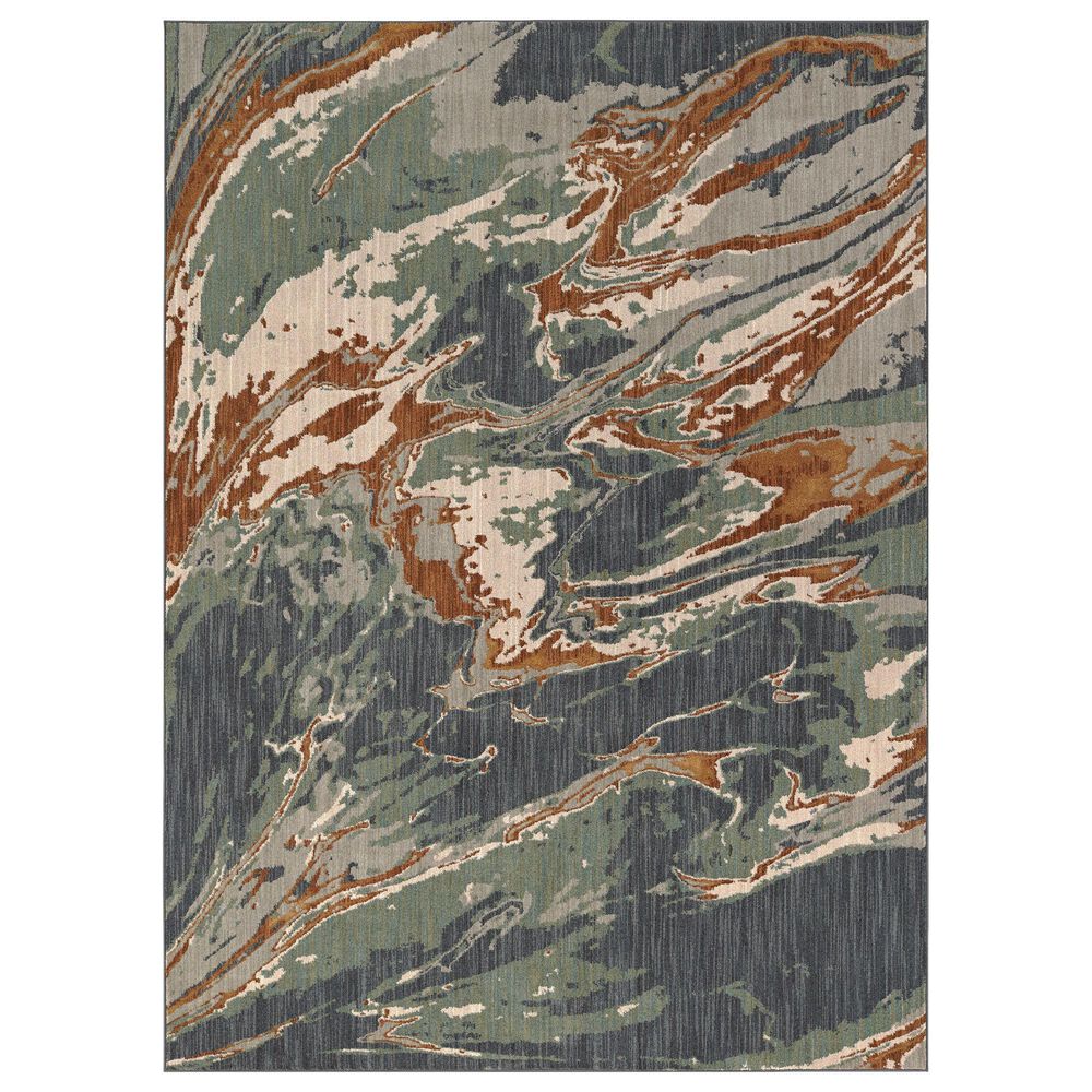 Karastan Montreal Aredale 91954-50128 5"3" x 7"10" Denim Area Rug, , large
