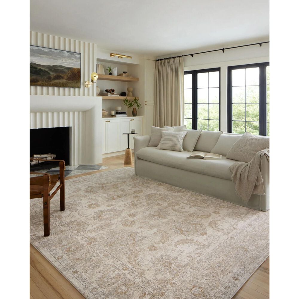 Loloi II Odette 4&#39; x 6&#39; Ivory and Beige Area Rug, , large