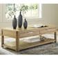 Ashley Rencott Rectangular Coffee Table in Light Brown, , large