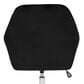 Impressions Vanity Kelly Swivel Vanity Chair with Black Cushion in Matte Silver, , large