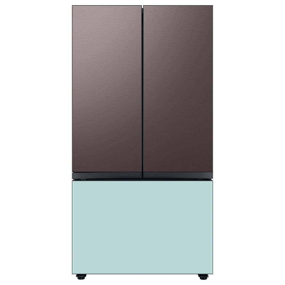 Samsung Bespoke Bespoke 3-Door French Door Refrigerator Bottom Panel in Morning Blue Glass, , large