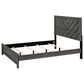 Crown Mark Valor Full Panel Bed in Grey, , large