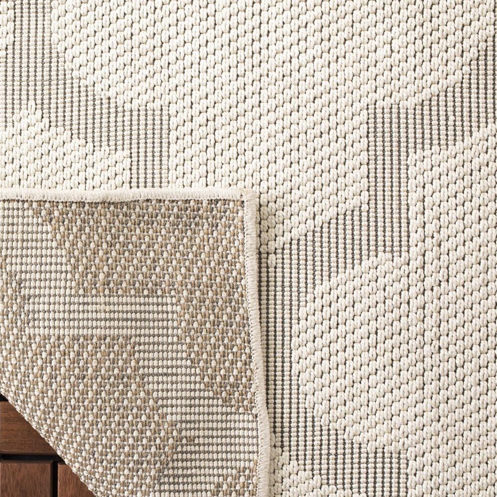 Safavieh Bermuda BMU804A 6&#39;5&quot; x 9&#39;2&quot; Ivory and Light Grey Indoor/Outdoor Area Performance Rug, , large