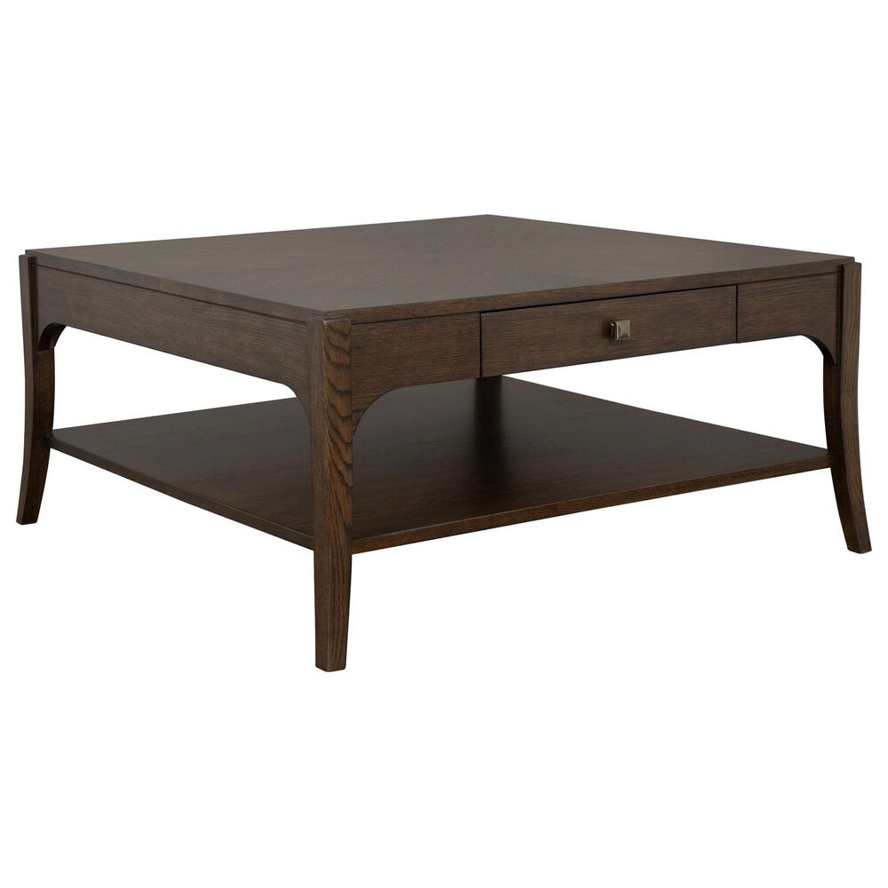 Flexsteel Sylvie Square Coffee Table in Chestnut, , large