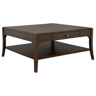 Flexsteel Sylvie Square Coffee Table in Chestnut, , large