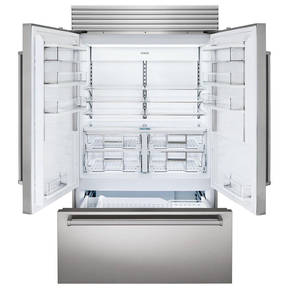 Sub Zero 28.9 Cu. Ft. Classic French Door Refrigerator with Internal Water Dispenser and Pro Handle in Stainless Steel, , large