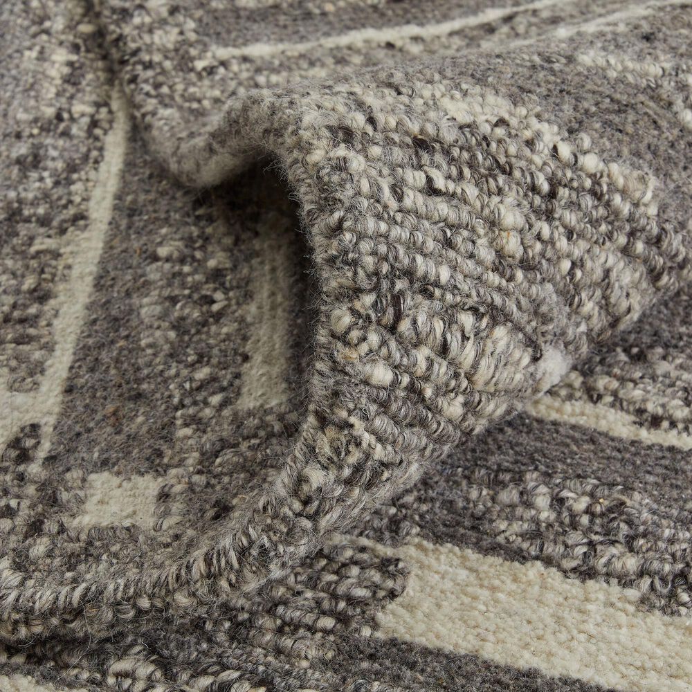 Feizy Navaro 2&#39; x 3&#39; Charcoal and Ivory Area Rug, , large