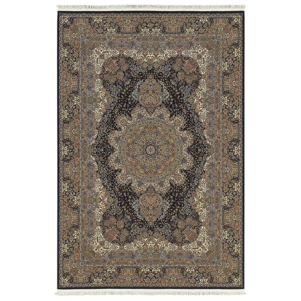Oriental Weavers Masterpiece 5501K 2&#39;3&quot; x 10&#39; Black Runner, , large