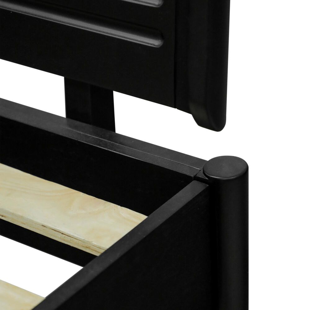 37B Casal Queen Platform Bed in Black Finish, , large