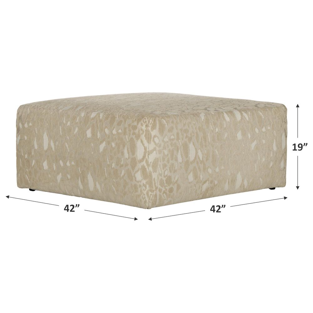 Catnapper Lamar Cocktail Ottoman in Cream, , large