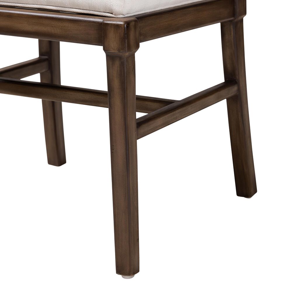 Baxton Studio Porsha Side Chair in Dark Brown and Natural, , large