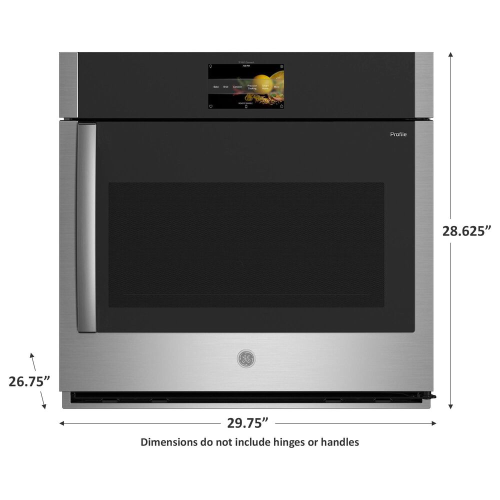 GE Profile 30&quot; Single Wall Oven with Right-Hand Side-Swing Doors in Stainless Steel, , large