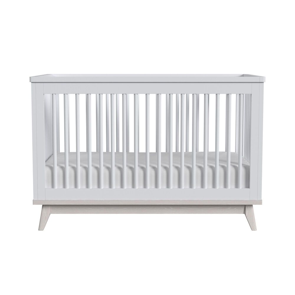 Eastern Shore Rowan Cottage Crib in Ash Linen White, , large