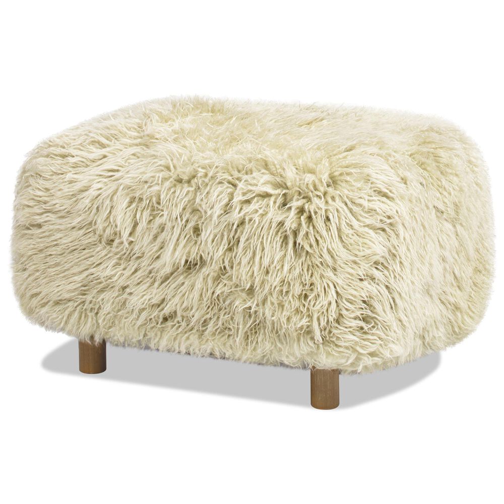 Jennifer Taylor Home Enchante Accent Ottoman in Taupe Beige, , large