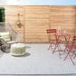 Nourison Courtyard Ivory and Blue 7" x 10" Indoor/Outdoor Area Rug, , large